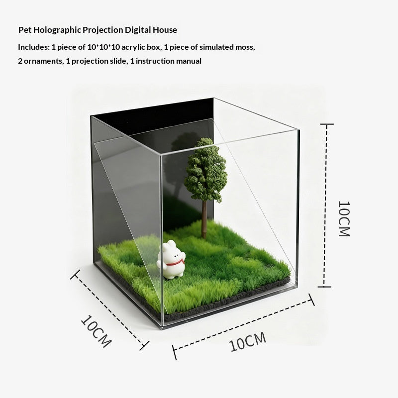 Pet Holographic Projection Digital House The Digital Immortality Box For Cats - Cabin No Projection
