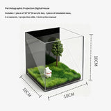 Pet Holographic Projection Digital House The Digital Immortality Box For Cats - Cabin No Projection