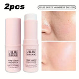Face Primer Stick,Invisible Pore Base Stick Makeup Concealer Isolation Makeup Front Pore Base Modifying Skin Color