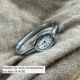 Famous Brand Bracelet Watch with Oval Case and Stainless Steel Strap - SLWH