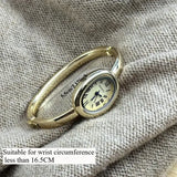 Famous Brand Bracelet Watch with Oval Case and Stainless Steel Strap - GD