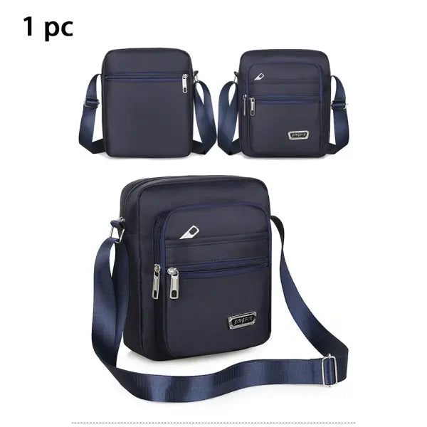Men’s Casual Crossbody Shoulder Bag and Chest Pack - blue B