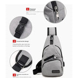 Men’s Casual Crossbody Shoulder Bag and Chest Pack