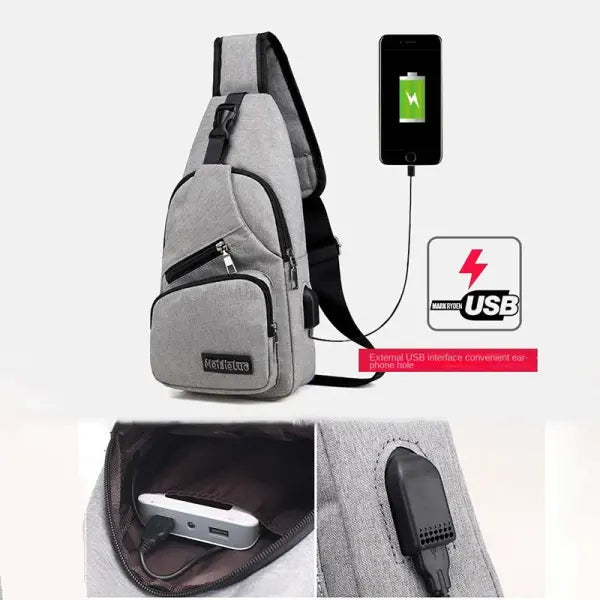 Men’s Casual Crossbody Shoulder Bag and Chest Pack