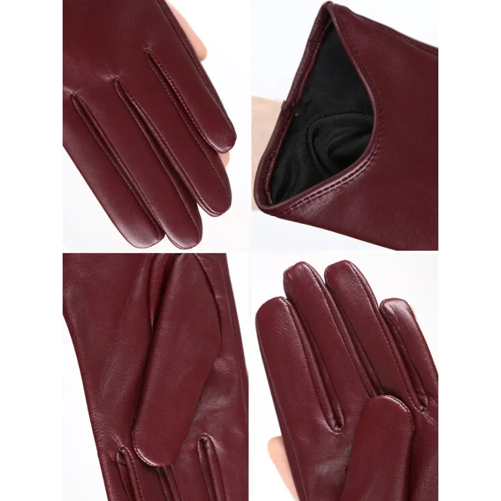 Fashion color Apparel Accessories women’s leather gloves,comfortable short Women mitten,warm winter gloves women-2001