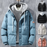 fashion-hooded-jacket-men-winter-windproof-thickened-fake-two-piece - Himpall