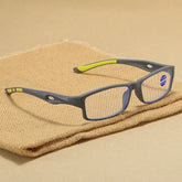 Fashion reading glasses with anti blue light sport frames