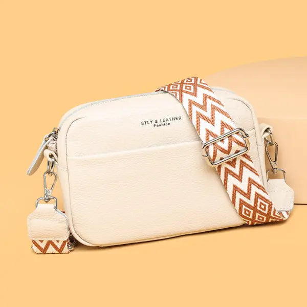 Fashion Shoulder Crossbody Small Square Bag Rhombus Embroidered Style - None