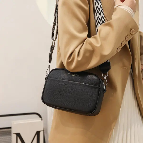 Fashion Shoulder Crossbody Small Square Bag Rhombus Embroidered Style - None