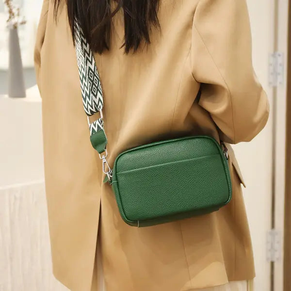 Fashion Shoulder Crossbody Small Square Bag Rhombus Embroidered Style - None