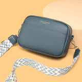 Fashion Shoulder Crossbody Small Square Bag Rhombus Embroidered Style - None