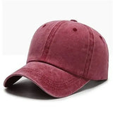 Unisex Solid Baseball Caps for Sun Protection and Streetwear Style - Burgundy / M