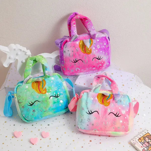 Fashion Sweet Unicorn Handbags for Cute Kid Birthday Gifts
