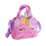 Fashion Sweet Unicorn Handbags for Cute Kid Birthday Gifts - purple