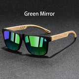 Fashion Vintage Square Frame Sunglasses Men and Women UV400 Eyewear - GreenMirror