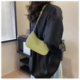 Trendy Solid Color Small Square Shoulder Armpit Bag