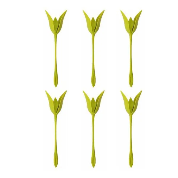 Flower-Shaped Napkin Storage Rack – Decorative Desktop Tissue Holder - 6 Opp Packages Without Tissue
