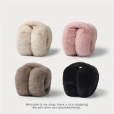 Foldable Adjustable Women’s Winter Ear Muffs – Fashionable Outdoor Ear Warmers for Cold Weather