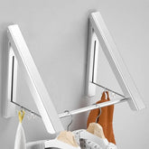 Foldable Punch-Free Wall Hanger in Space Aluminum for Efficient Storage - Himpall