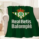 Football R-Real Betis B-Balompie Blanket Blanket for Couch Sofa Travel Home Hiking Picni Bed Beding Flannel Blanket