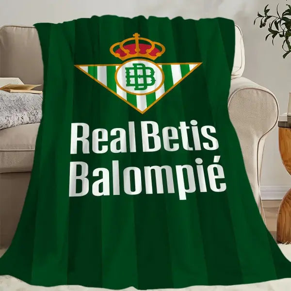 Football R-Real Betis B-Balompie Blanket Blanket for Couch Sofa Travel Home Hiking Picni Bed Beding Flannel Blanket gift