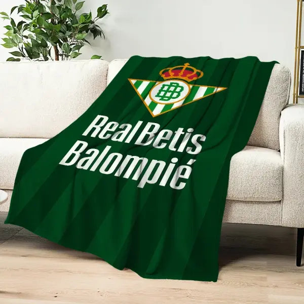 Football R-Real Betis B-Balompie Blanket Blanket for Couch Sofa Travel Home Hiking Picni Bed Beding Flannel Blanket gift