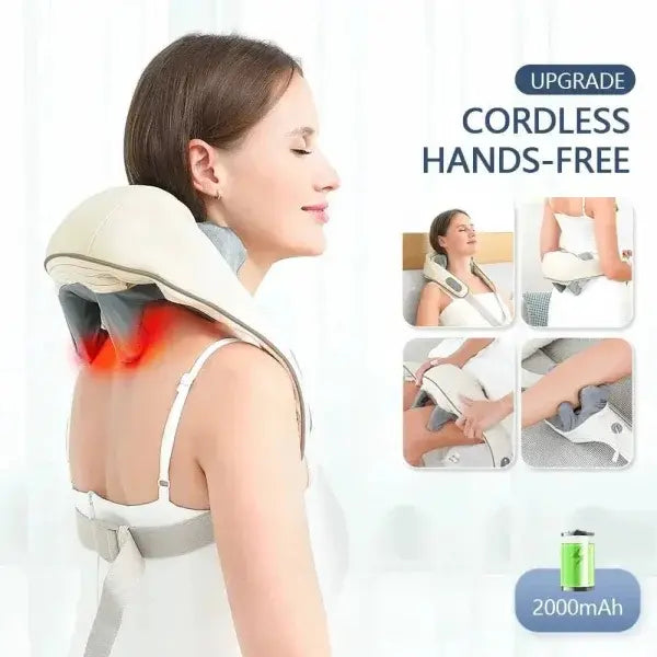 ForeverLily Shiatsu Massager Shawl for Neck and Back Relief