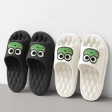 Four Season Bathroom Anti Slip Slippers Women’s EVA Slide Slippers - Frog Soft Comfortable Non-Slip Indoor/Outdoor