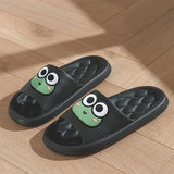 Four Season Bathroom Anti Slip Slippers Women’s EVA Slide Slippers - Frog Soft Comfortable Non-Slip Indoor/Outdoor
