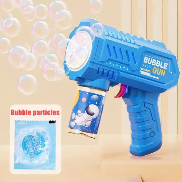 Automatic Bubble Gun Rocket ABS Plastic Lithium Battery Outdoor Play