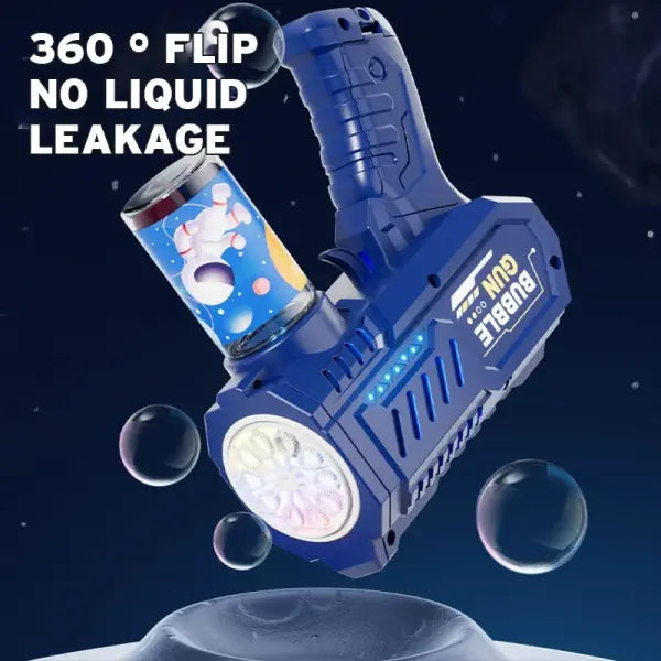 Automatic Bubble Gun Rocket ABS Plastic Lithium Battery Outdoor Play