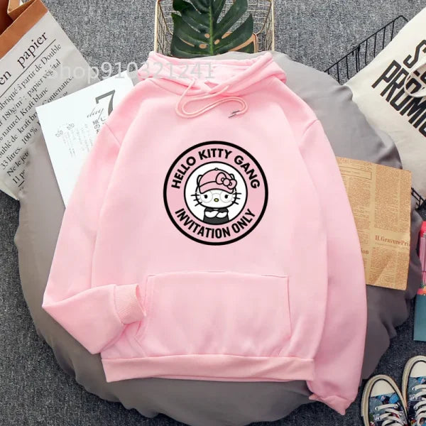 Funny Melanie Martinez Cartoon Cat Hoodie for Women and Men - Himpall