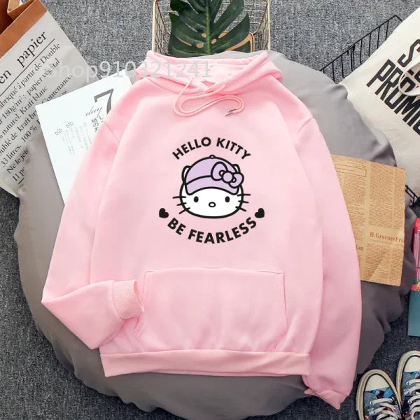 Funny Melanie Martinez Cartoon Cat Hoodie for Women and Men - Himpall