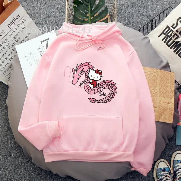Funny Melanie Martinez Cartoon Cat Hoodie for Women and Men - Himpall