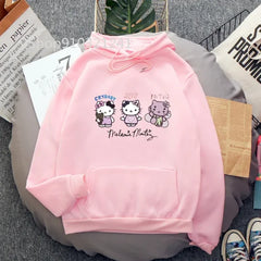 Funny Melanie Martinez Cartoon Cat Hoodie for Women and Men - Himpall