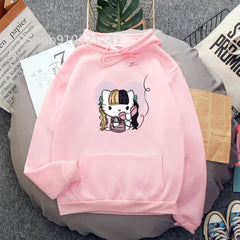 Funny Melanie Martinez Cartoon Cat Hoodie for Women and Men - Himpall