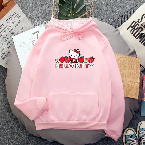 Funny Melanie Martinez Cartoon Cat Hoodie for Women and Men - Himpall