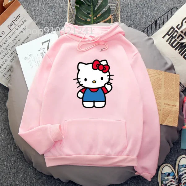 Funny Melanie Martinez Cartoon Cat Hoodie for Women and Men - Himpall
