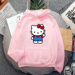 Funny Melanie Martinez Cartoon Cat Hoodie for Women and Men - Himpall