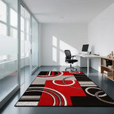 Geometric Modern Style Carpet - Non-Slip Gaming Room Area Rug for Living Room & Coffee Tables - FLANNEL-4 / 200x250cm
