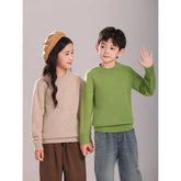 Premium 100% Merino Wool Kids’ Sweater - Unisex Soft Knit Thick Pullover for Toddlers & Children