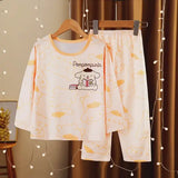 Girls Pajamas Spring Autumn Children Pajamas Long Sleeve Cartoon Kids Sleepwear Robe Children’s Clothing Mother - 6