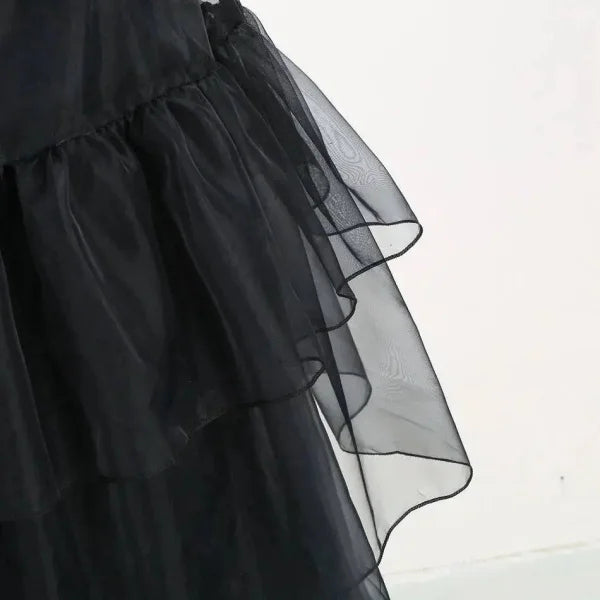 Girls Wednesday Addams Costume for Spooky Celebrations - Himpall