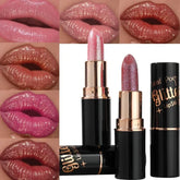 Glitter Metallic Lipstick – Waterproof & Long-Lasting Pearlescent Shine - Himpall