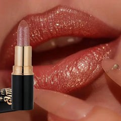 Glitter Metallic Lipstick – Waterproof & Long-Lasting Pearlescent Shine - Himpall