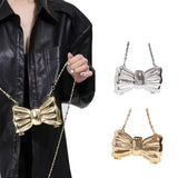 Golden Heart Shaped Luxury Designer Handbags and Evening Bag - Pink