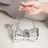 Golden Heart Shaped Luxury Designer Handbags and Evening Bag - Pink