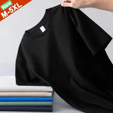 Premium Cotton Unisex T-Shirt - Summer Sale Plain Basic Tee (Oversized up to 5XL)