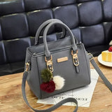 Gusure Luxury Women Crossbody Bag PU Leather Large Tote - 31x14x23cm / darkgray p
