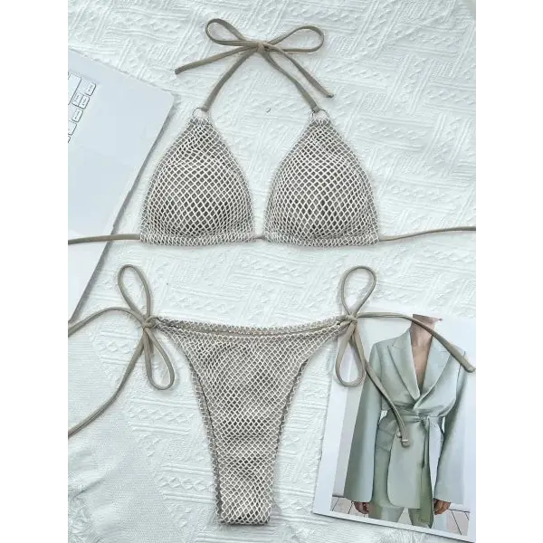 Halter Neck Bikini for Stylish Beach Style and Adjustable Fit